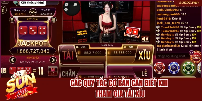 Các quy tắc cơ bản cần biết khi tham gia tài xỉu