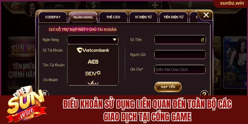 Điều khoản sử dụng liên quan toàn bộ giao dịch