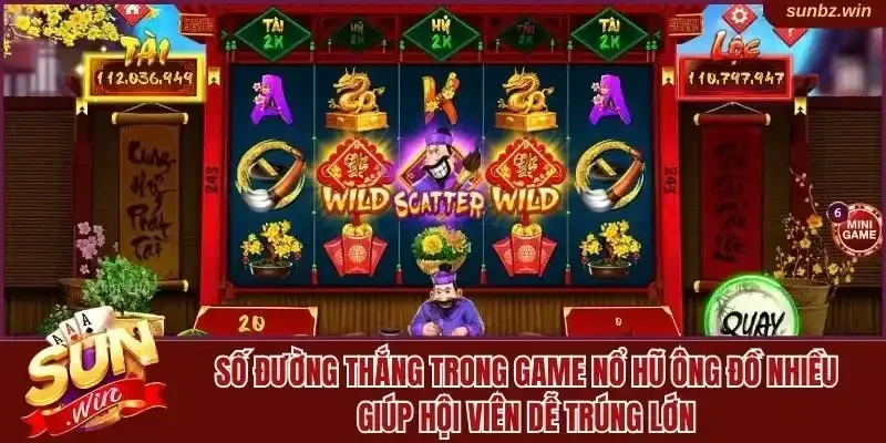 Số đường thắng trong game nhiều giúp hội viên dễ trúng
