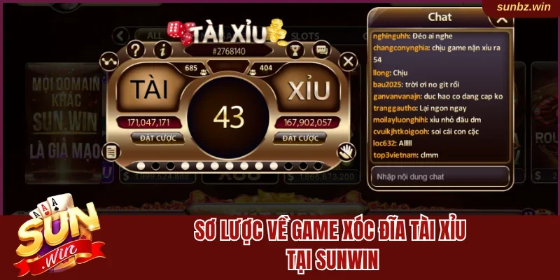 Sơ lược về game xóc đĩa tài xỉu tại Sunwin