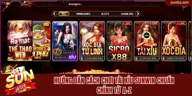 Hướng Dẫn Cách Chơi Tài Xỉu Sunwin Chuẩn Chỉnh Từ A-Z