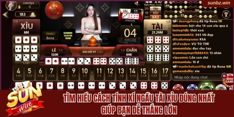 Tìm hiểu cách tính xí ngầu Tài xỉu đúng nhất